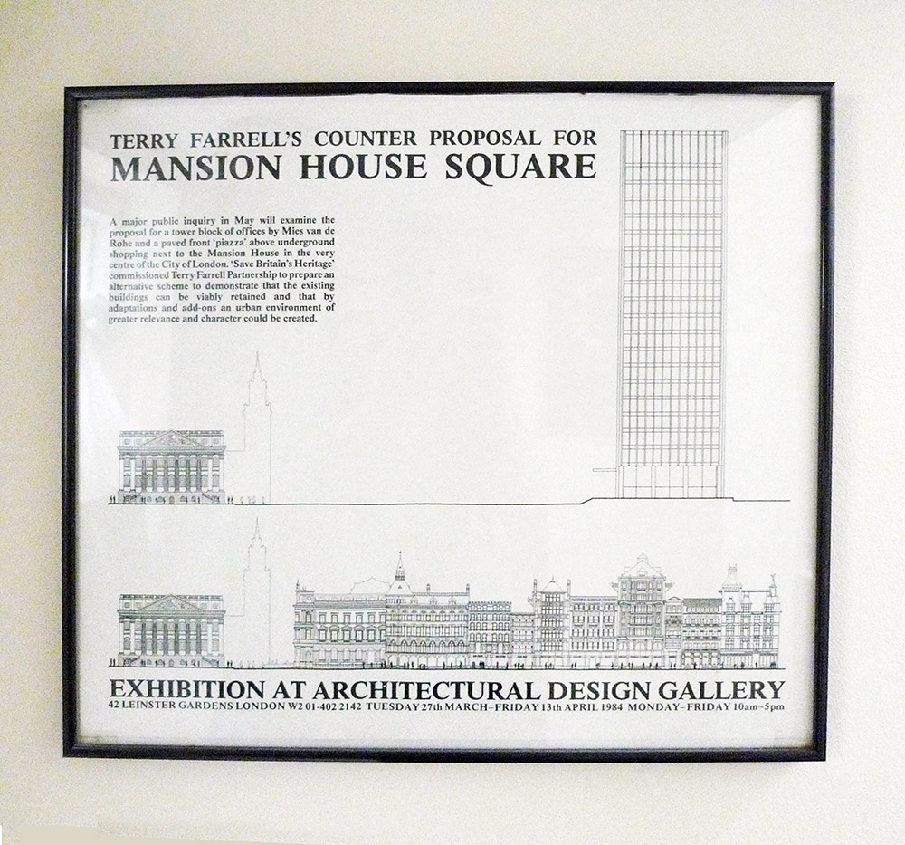 Terry Farrell's counter proposal for Mansion House Square